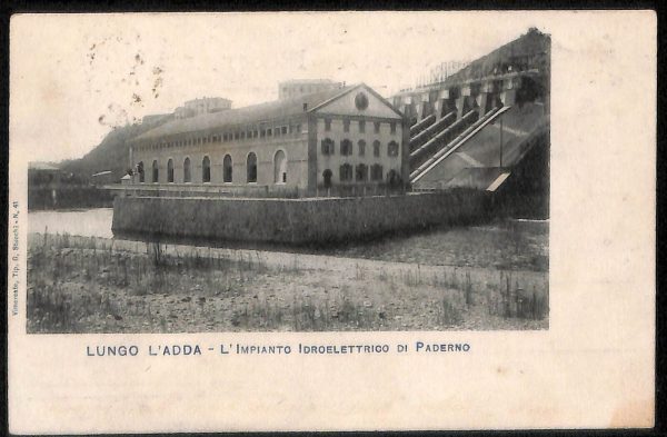 ab6596 -  CARTOLINA  D'EPOCA - Lecco Provincia - PADERNO D'ADDA