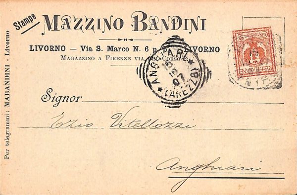 ac7232 - CARTOLINA D'EPOCA - Livorno Città  1907
