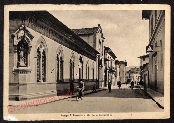 ae7457 - CARTOLINA D'EPOCA - Firenze Provincia - Borgo S. Lorenzo  1953
