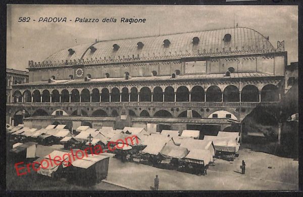 ah4238 - CARTOLINA D'EPOCA - Padova Città - Palazzo della Ragione