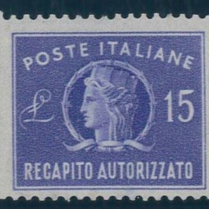 P3877 B - ITALIA REPUBBLICA, RECAPITO AUTORIZZATO SASS 3