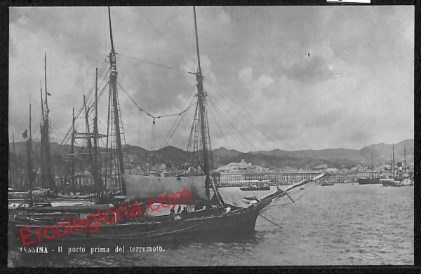 ag8678 - CARTOLINA D'EPOCA - Messina Città - Il Porto prima del terremoto