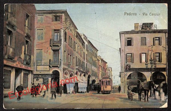 ah4249 - CARTOLINA D'EPOCA - Padova Città - Via Cavour