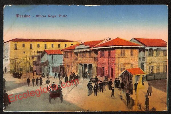 ag8692 - CARTOLINA D'EPOCA - Messina Città - Ufficio Regio Poste