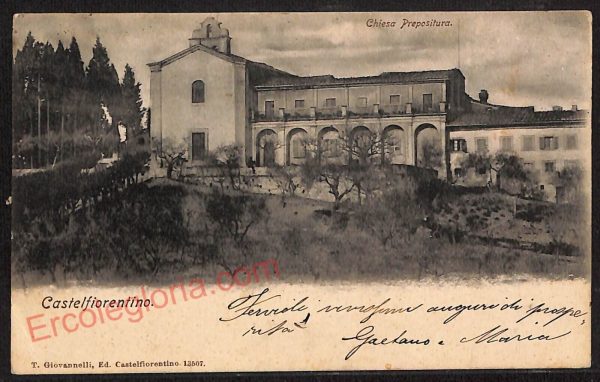 ae7483 - CARTOLINA D'EPOCA - Firenze Provincia - Castelfiorentino   1905