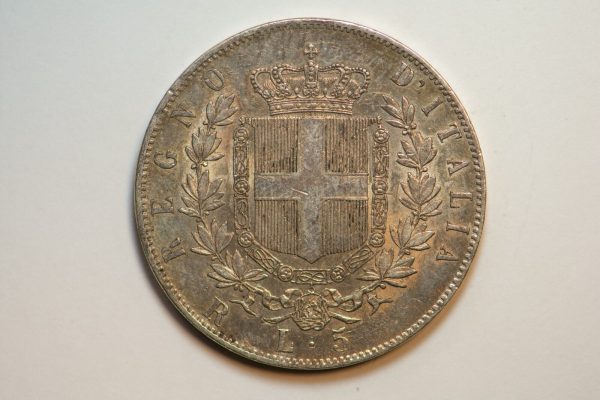 NA0010 - 5 Lire 1877 Vittorio Emanuele II MB - immagine 2
