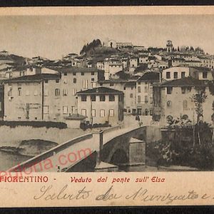 ae7496 - CARTOLINA D'EPOCA - Firenze Provincia - Castelfiorentino  1904