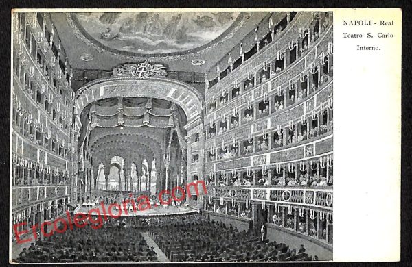 ag9555 - CARTOLINE D'EPOCA - Napoli Città - Teatro San Carlo