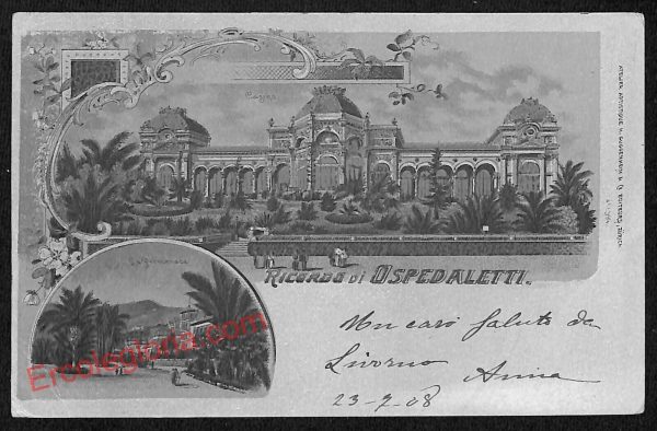 ag4750 - CARTOLINA D'EPOCA - Imperia Provincia - Ospedaletti