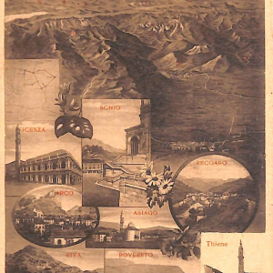 ab6017 - CARTOLINA  D'EPOCA - Trento Provincia : VENETO E IL TRENTINO 1916