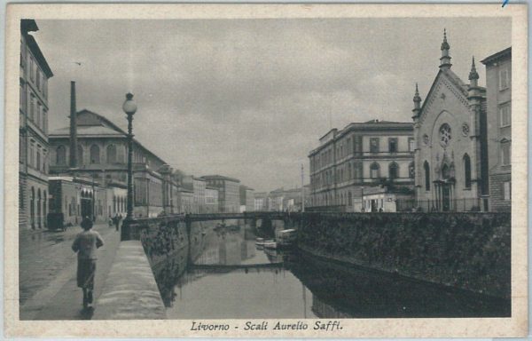 73389  - CARTOLINA d'Epoca: LIVORNO Città -   SCALI SAFFI
