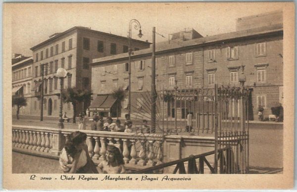 73392  - CARTOLINA d'Epoca: LIVORNO Città -   BAGNI AQUAVIVA