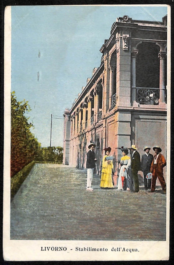 ac7459 - CARTOLINA D'EPOCA - Livorno Città - Stabilimento dell' Acqua