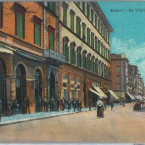 73401  - CARTOLINA d'Epoca: LIVORNO Città -  Via VITTORIO EMANUELE