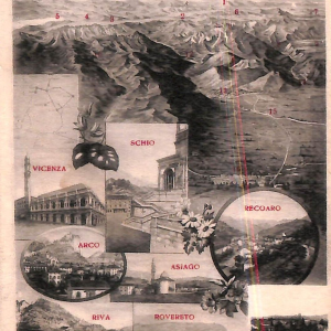 ab6018 - CARTOLINA  D'EPOCA - Trento Provincia : VENETO E IL TRENTINO