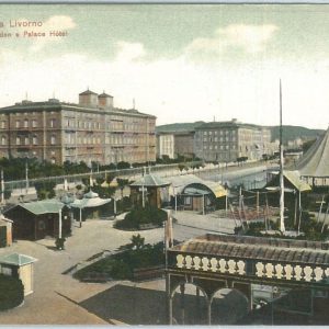 73402  - CARTOLINA d'Epoca: LIVORNO Città -  Eden & Palace Hotel