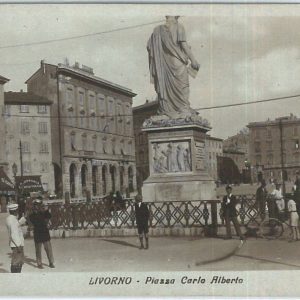 73404  - CARTOLINA d'Epoca: LIVORNO Città -  Piazza CARLO ALBERTO