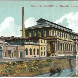73424  - CARTOLINA d'Epoca: LIVORNO Città - MERCATO NUOVO 1911