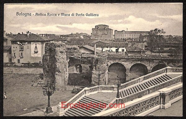 ae2097 - CARTOLINA  D'EPOCA - Bologna - Antica Rocca e Mura di Porta Galliera