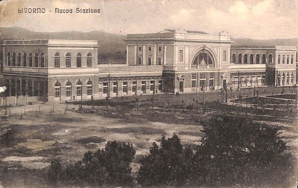 ac7299 - CARTOLINA D'EPOCA - Livorno Città - Nuova Stazione  1910