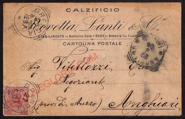 ae4152 - CARTOLINA  D'EPOCA- Brescia Città - Rovetta Lanti  1906