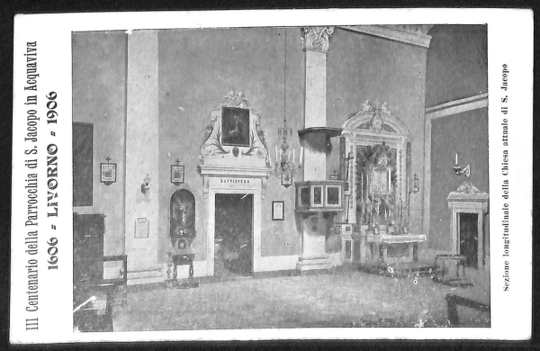 ac7485 - CARTOLINA D'EPOCA - Livorno Città - Chiesa attuale di S. Jacopo