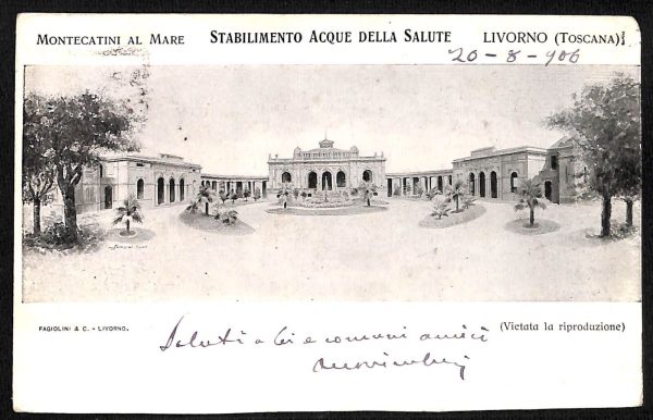 ac7300 - CARTOLINA D'EPOCA - Livorno Città 1906