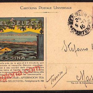 ag8704 - CARTOLINA D'EPOCA - Messina Città - Hotel Select