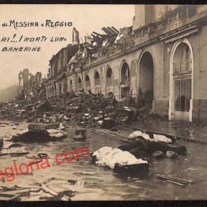 ag8705 - CARTOLINA D'EPOCA - Messina Città - Disastro di Messina