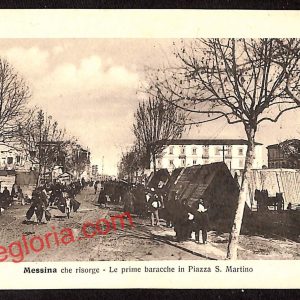 ag8706 - CARTOLINA D'EPOCA - Messina Città - Piazza San Martino