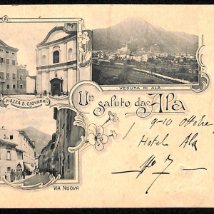 ab6033 - CARTOLINA  D'EPOCA - Trento  Provincia : ALA 1899