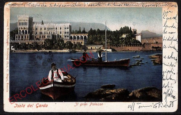 ae4164 - CARTOLINA  D'EPOCA - Brescia Città - Isola del Guarda