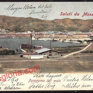 ag8712 - CARTOLINA D'EPOCA - Messina Città - Panorama