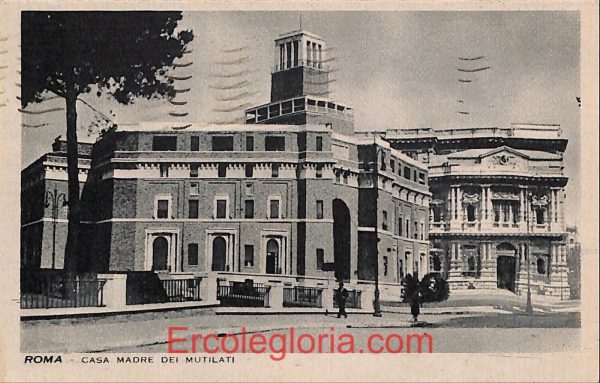 ad7340 - CARTOLINA D'EPOCA - Roma Città  - Casa Madre del Mutilati  1942