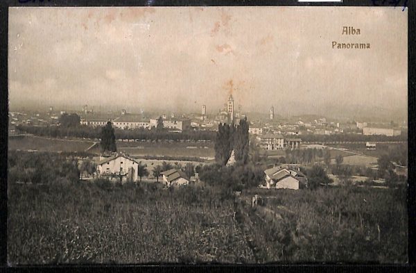 ab4239-  CARTOLINA  D'EPOCA CUNEO Provincia - Alba