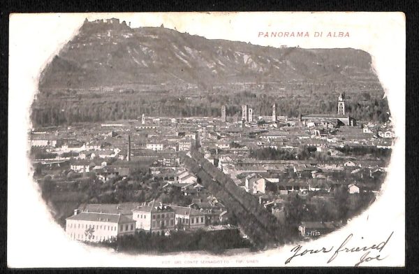 ab4247-  CARTOLINA  D'EPOCA CUNEO Provincia - Alba