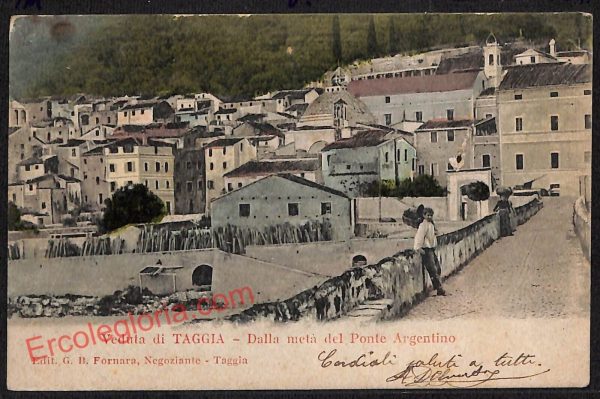ag4796 - CARTOLINA D'EPOCA - Imperia Provincia - Taggia