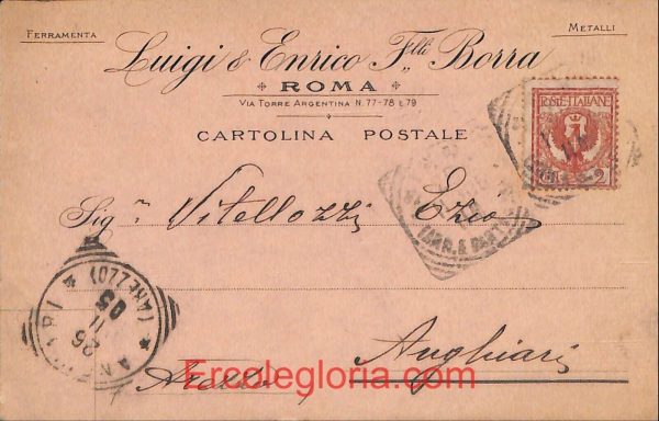 ad7384 - CARTOLINA D'EPOCA- Roma Città - Luigi Enrico F. Borra