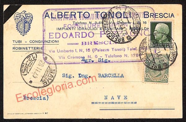 ae4177 - CARTOLINA  D'EPOCA - Brescia Città - Alberto Tonoli
