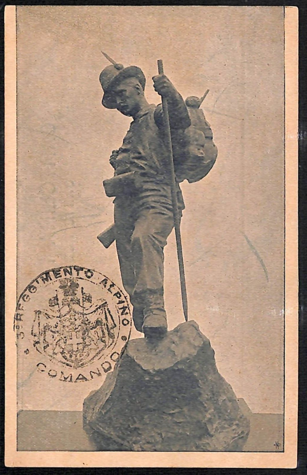 ac6973 - CARTOLINA D'EPOCA - REGGIMENTALI  - Alpini