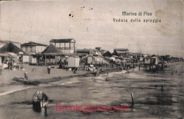 ad6965 - CARTOLINA D'EPOCA - Pisa Provincia - Marina di Pisa