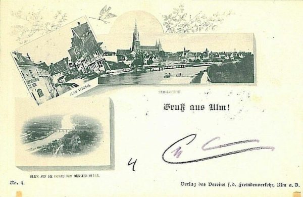 11828 - Ansichtskarten POSTCARD - Deutschland GERMANY - Gruss Aus ULM 1899