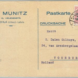 69007 - LATVIA - POSTAL HISTORY -  POSTCARD from LIEPAJA  to HOLLAND 1932