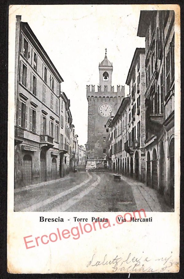 ae4182 - CARTOLINA  D'EPOCA - Brescia Città - Torre Palata