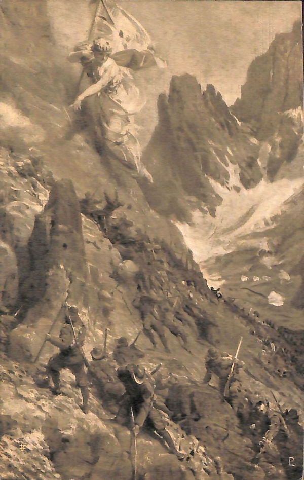 ac6983 - CARTOLINA D'EPOCA - REGGIMENTALI  - Alpini