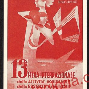 ah9448 -CARTOLINA D'EPOCA - Reggio Calabria- Fiera Ind. delle Attività Agrumarie