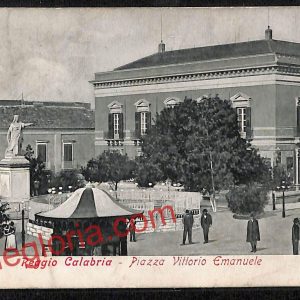 ah9458 - CARTOLINA D'EPOCA - Reggio Calabria - Piazza Vittorio Emanuele