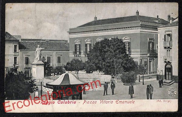 ah9458 - CARTOLINA D'EPOCA - Reggio Calabria - Piazza Vittorio Emanuele
