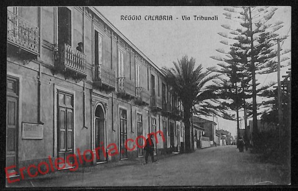 ah9464 - CARTOLINA D'EPOCA - Reggio Calabria Città - Via Tribunali