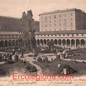 ad7377 - CARTOLINA D'EPOCA- Roma Città - Museo Nazionale  1903